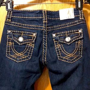 L.A. Idol USA size 3 juniors bling short cropped Capri stretch jeans flap pocket